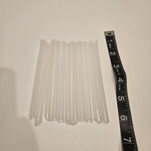 Set Of Eleven Thermos Funtainer 12oz Replacement Plastic Straws